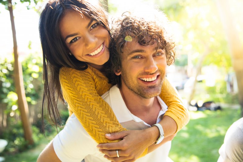 couple smiling in Cherry Hill